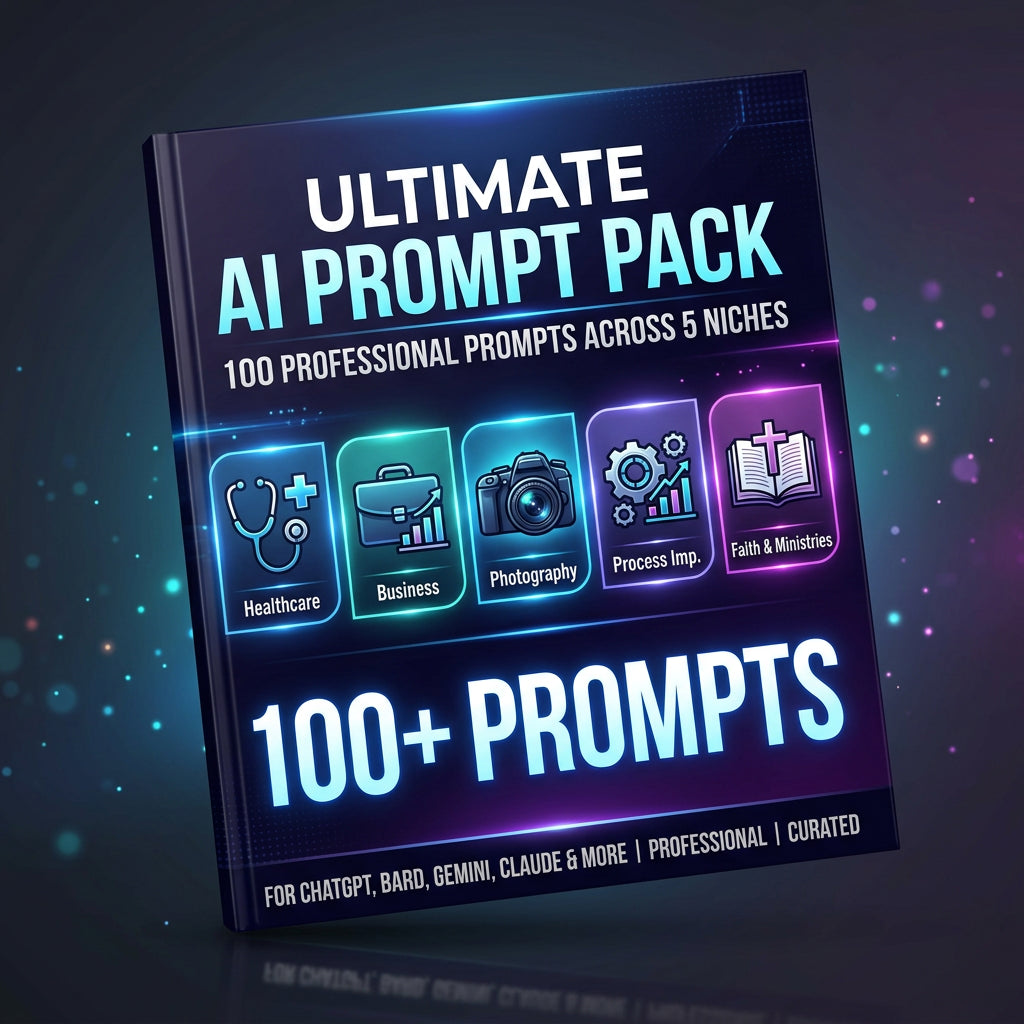 Ultimate AI Prompt Pack - 100 Professional Prompts Across 5 Niches